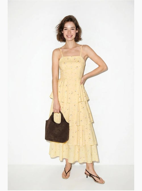 Robe longue en mousseline à fleurs lucci - Kiabi