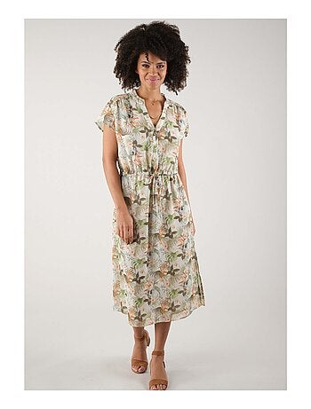 Robe longue en polychiffon 'Deeluxe'