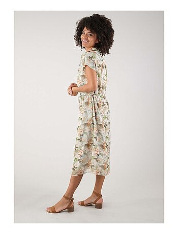 Robe longue en polychiffon 'Deeluxe'