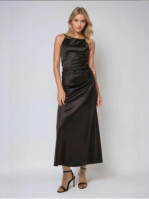 Robe longue en satin - Kiabi Robe longue en satin - Kiabi