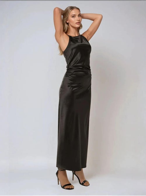 Robe longue en satin - Kiabi Robe longue en satin - Kiabi