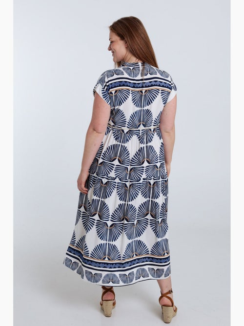 Robe longue en viscose imprimé feuillage PAPRIKA - Kiabi