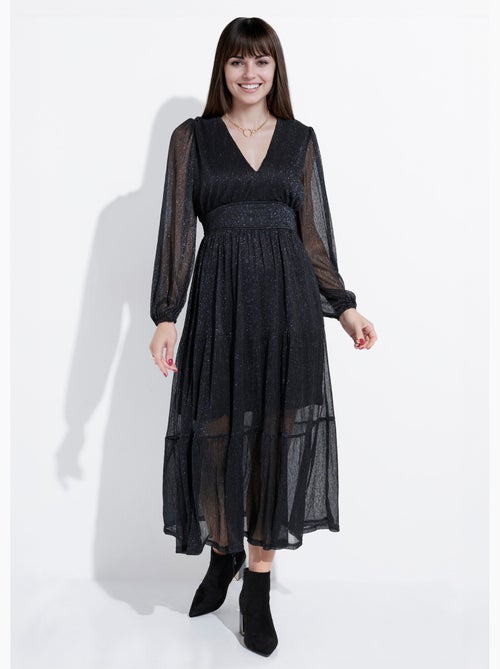 Robe longue en voile effet pailleté - AFIBEL - Kiabi Robe longue en voile effet pailleté - AFIBEL - Kiabi