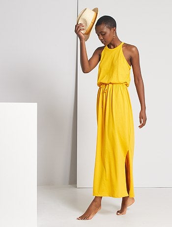 Robe longue encolure US