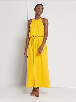 Robe longue encolure US - Kiabi