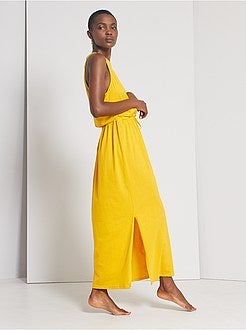 Robe longue encolure US - Kiabi