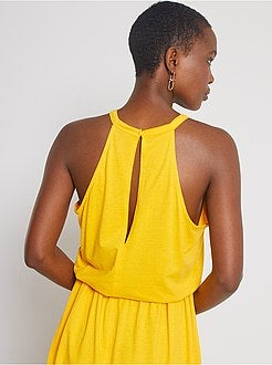 Robe longue encolure US - Kiabi