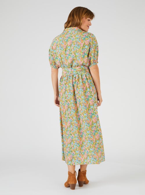 Robe longue esprit cache coeur - Damart - Kiabi