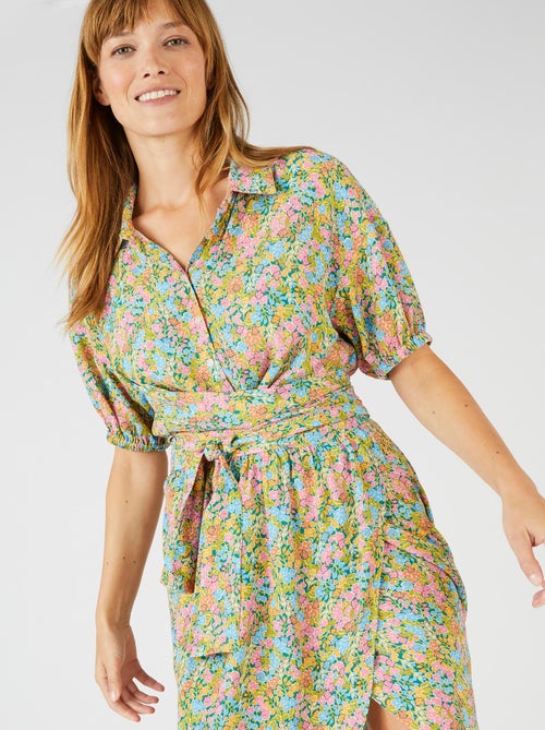 Robe longue esprit cache coeur - Damart - Kiabi