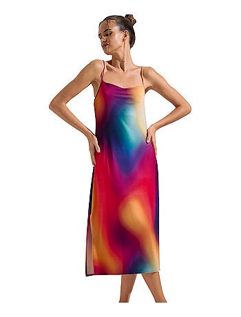 Robe longue estivale à bretelles Olympia