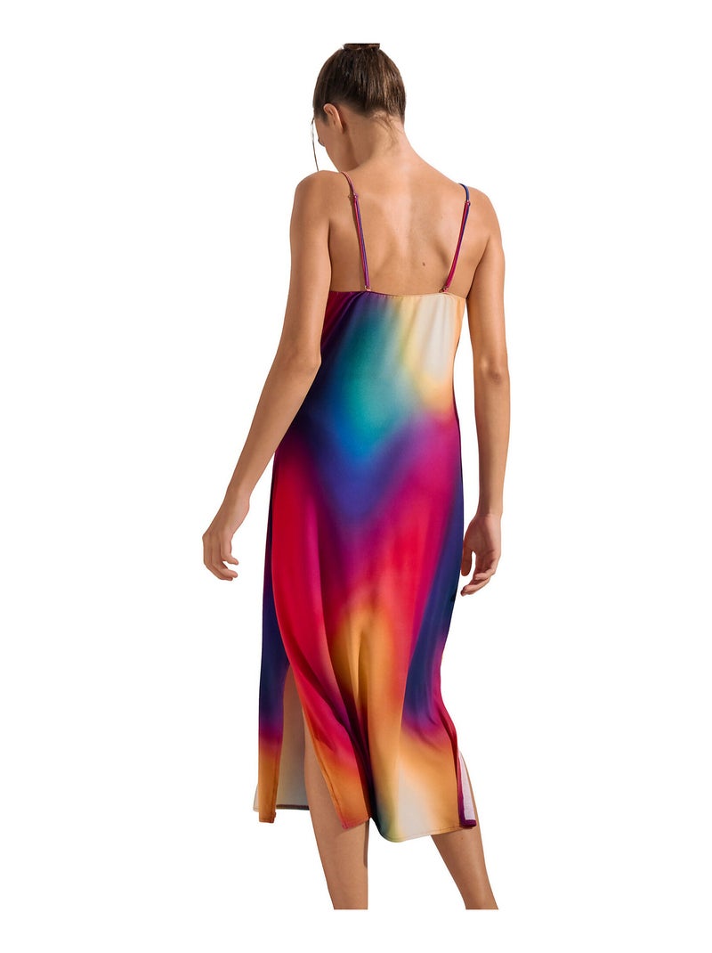 Robe longue estivale à bretelles Olympia Multicolore - Kiabi