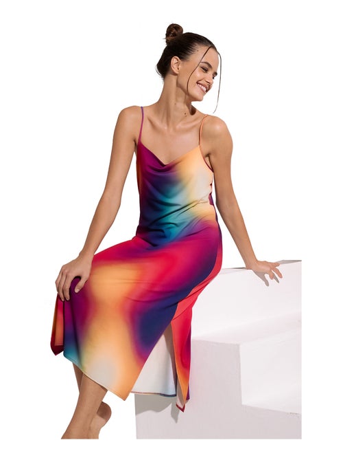 Robe longue estivale à bretelles Olympia - Kiabi