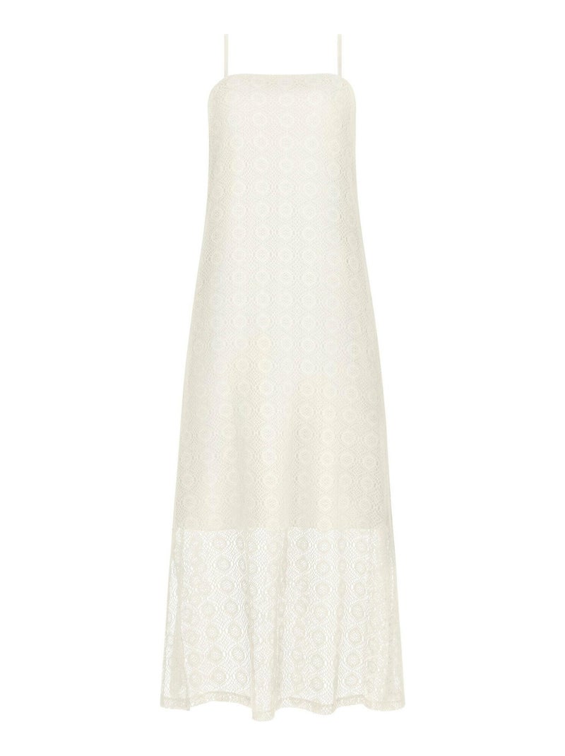 Robe longue estivale à bretelles Rimini Ecru - Kiabi