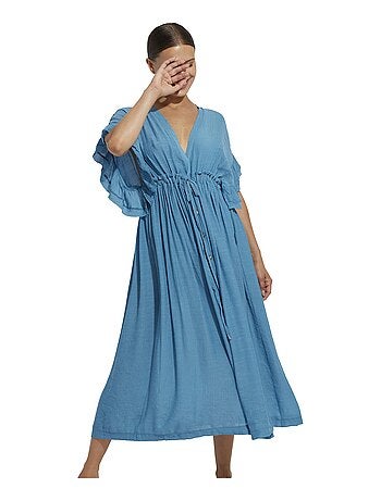 Robe longue estivale à volants Mojito