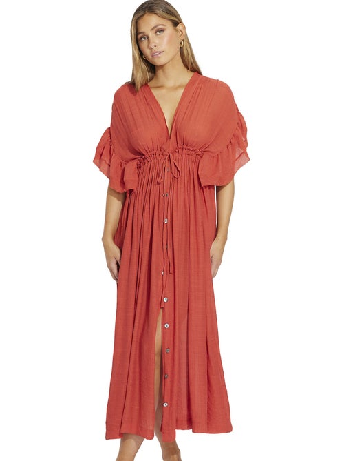 Robe longue estivale à volants Mojito - Kiabi