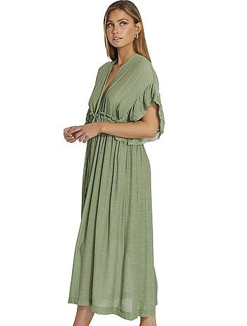Robe longue estivale à volants Mojito