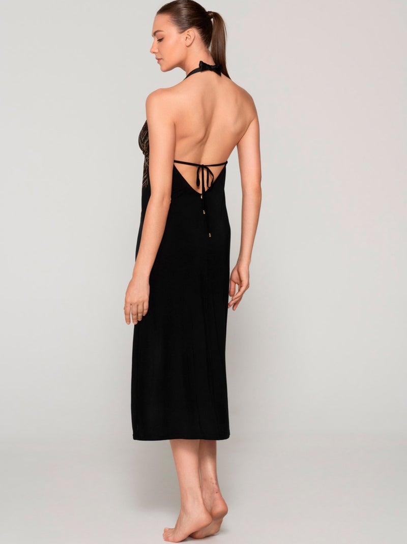 Robe longue estivale décolleté V MANHATTAN Multicolore - Kiabi