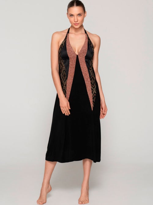 Robe longue estivale décolleté V MANHATTAN - Kiabi
