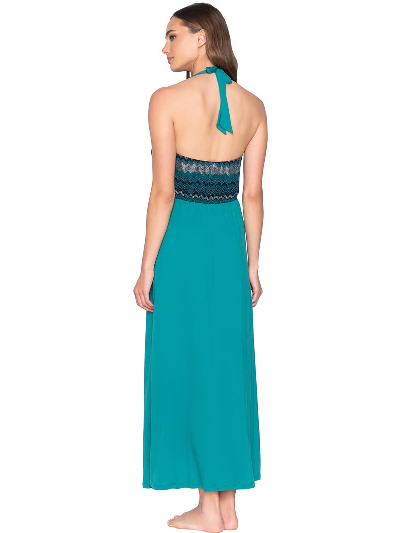 Robe longue estivale dos nu Topaz Vert - Kiabi