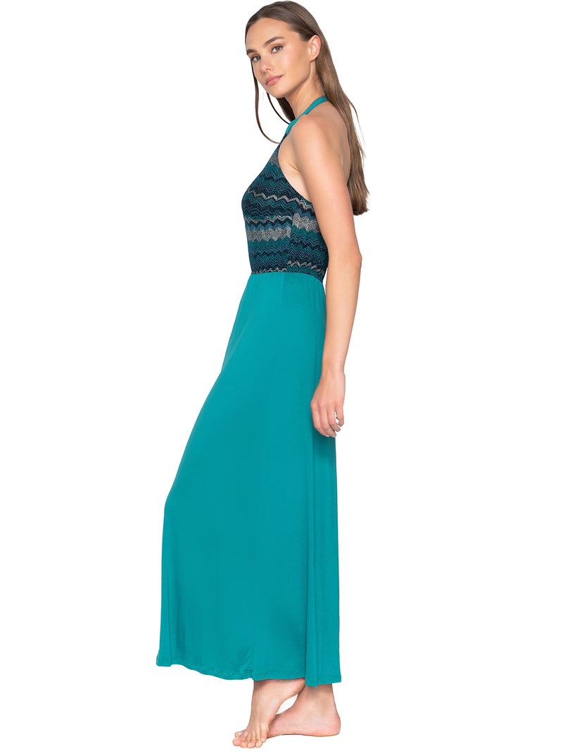 Robe longue estivale dos nu Topaz Vert - Kiabi