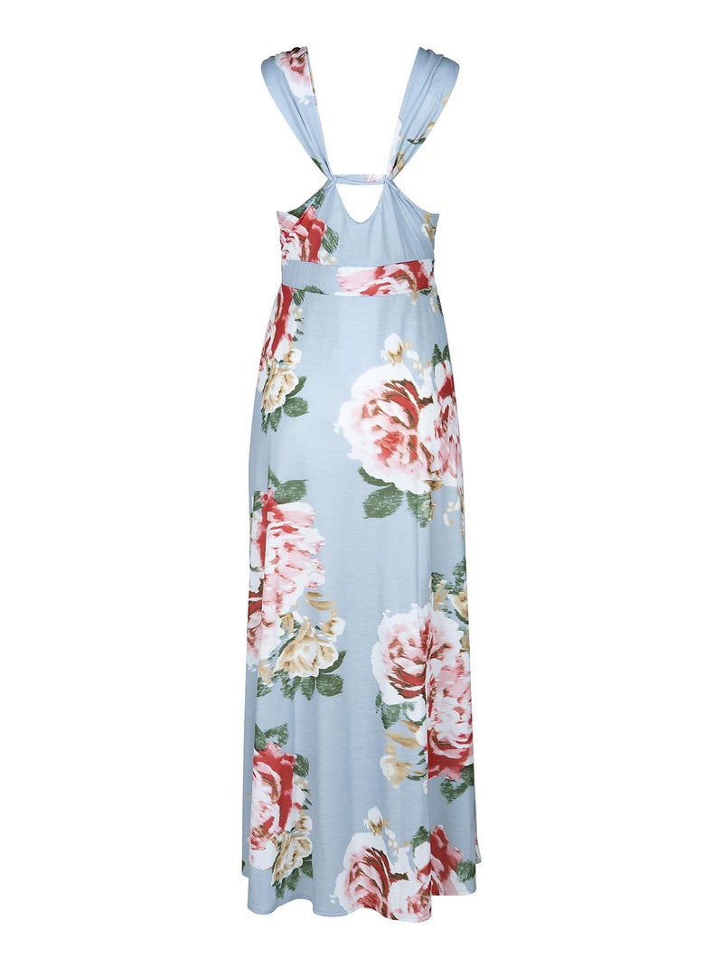 Robe longue estivale Hawaii Gris - Kiabi