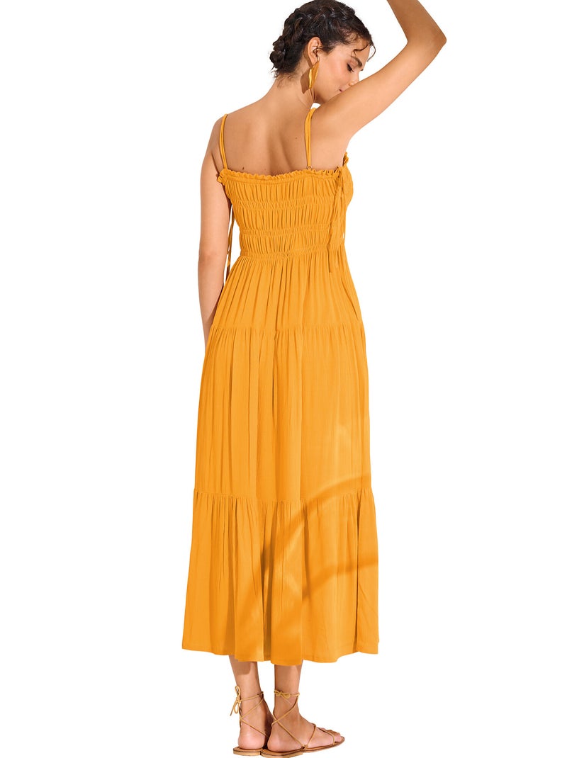 Robe longue estivale KARPATHOS Jaune - Kiabi