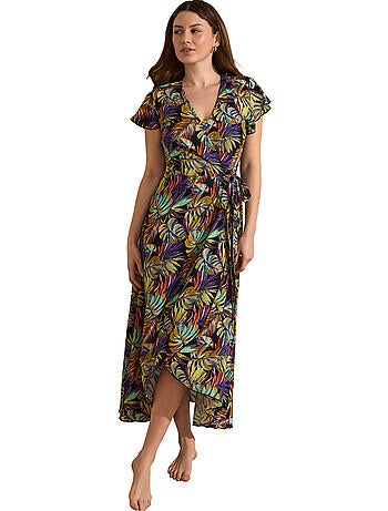 Robe longue estivale manches courtes JADE