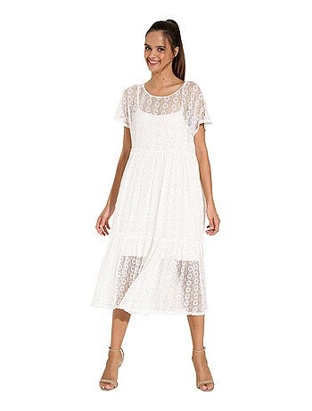 Robe longue estivale manches courtes Rimini