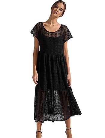 Robe longue estivale manches courtes Rimini