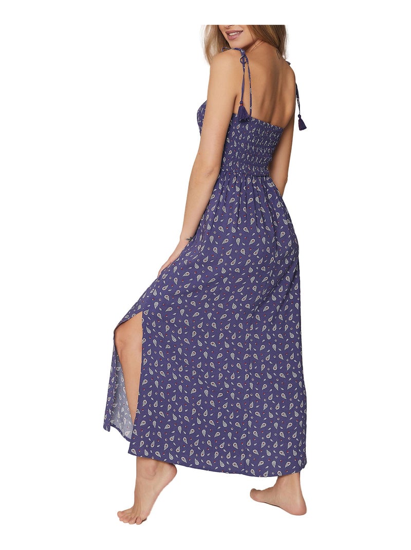 Robe longue estivale Navy Cachemire Bleu marine - Kiabi