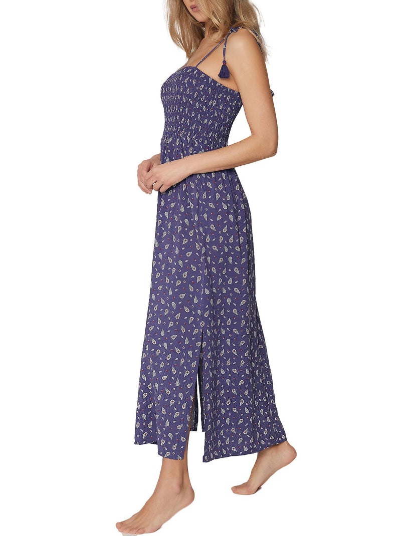 Robe longue estivale Navy Cachemire Bleu marine - Kiabi