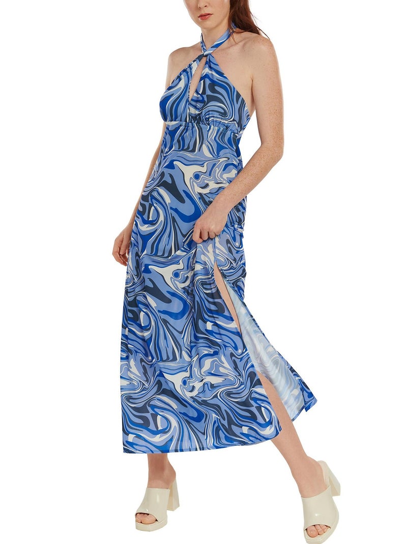 Robe longue estivale Palma Bleu - Kiabi