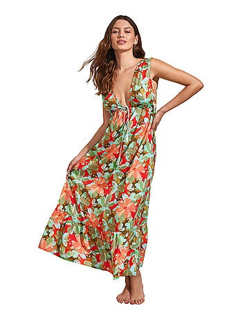 Robe longue estivale sans manches GIVERNY