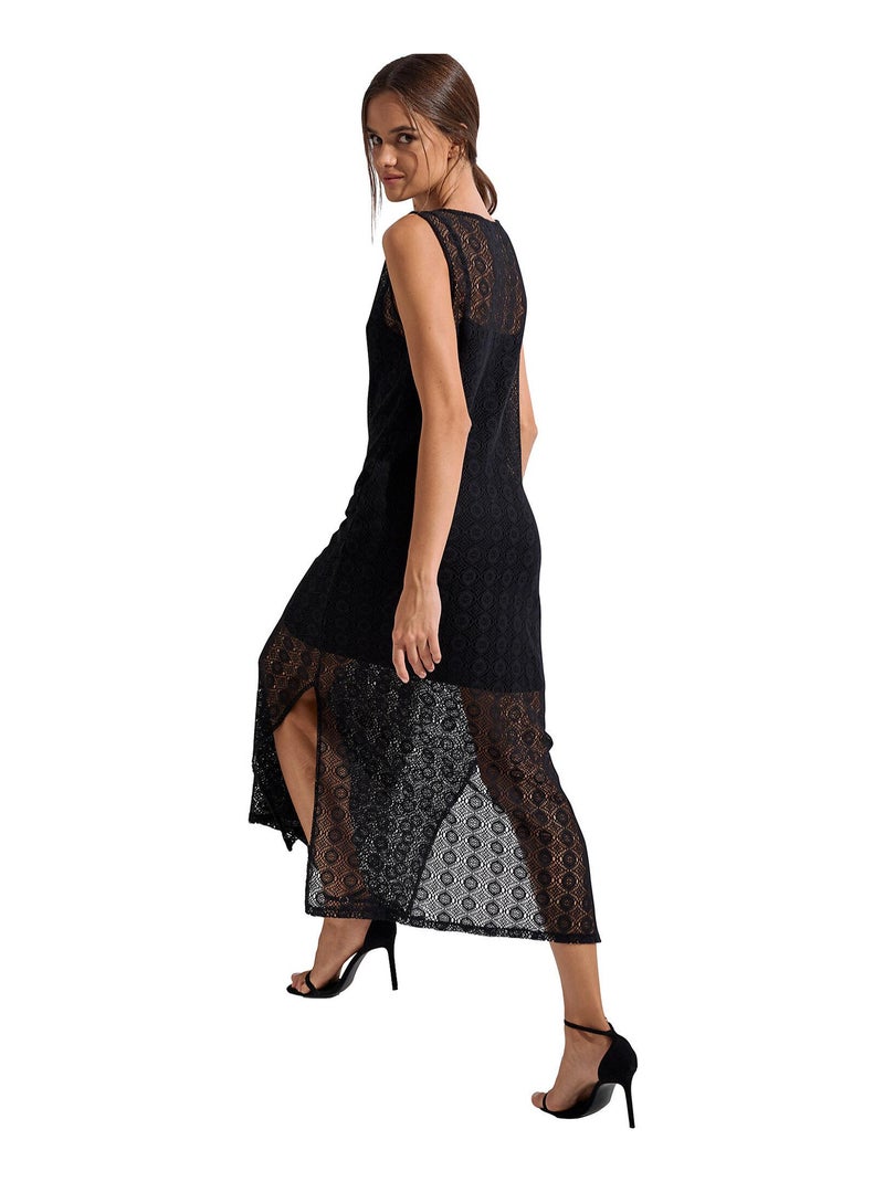 Robe longue estivale sans manches Rimini Noir - Kiabi