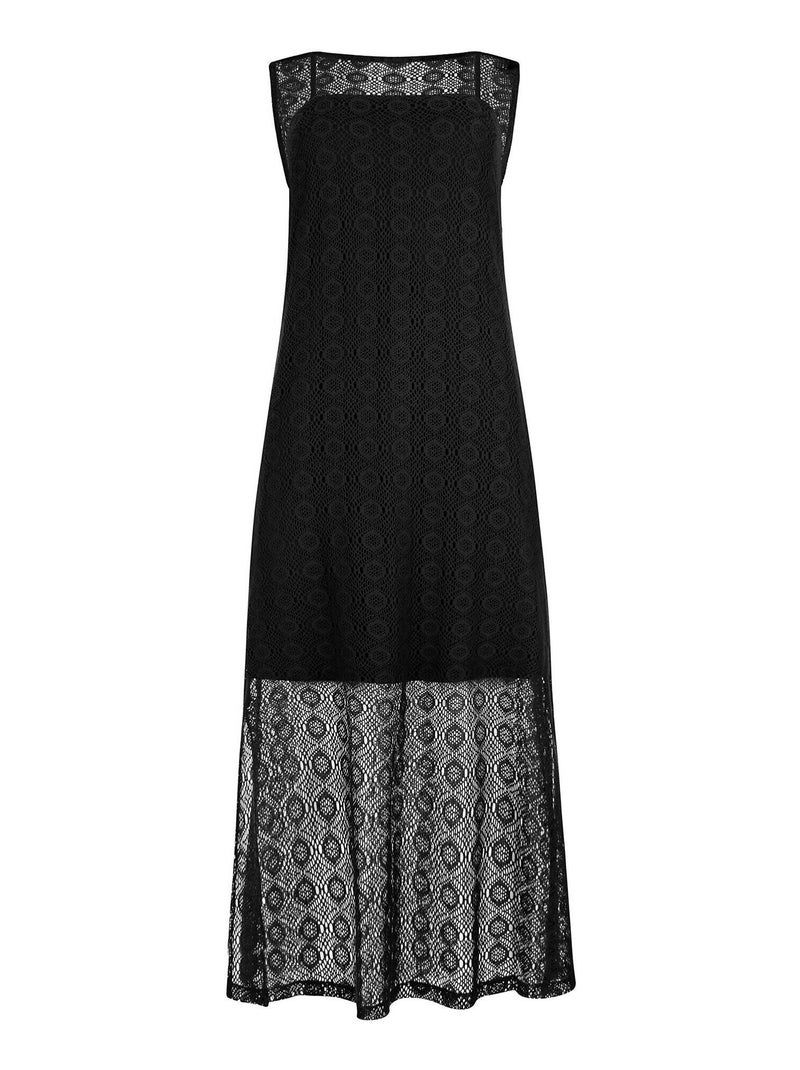 Robe longue estivale sans manches Rimini Noir - Kiabi