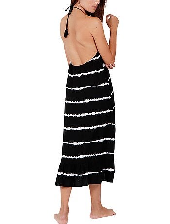 Robe longue estivale sans manches Tie And Dye
