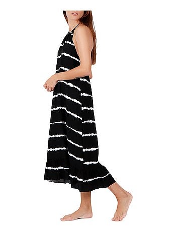 Robe longue estivale sans manches Tie And Dye