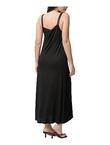 Robe longue estivale Star noir