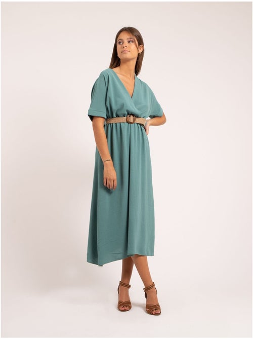 Robe longue et ceinture ICALEST - Kiabi