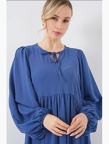 Robe longue et modeste à manches ballon bdart