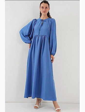Robe longue et modeste à manches ballon bdart