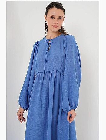 Robe longue et modeste à manches ballon bdart