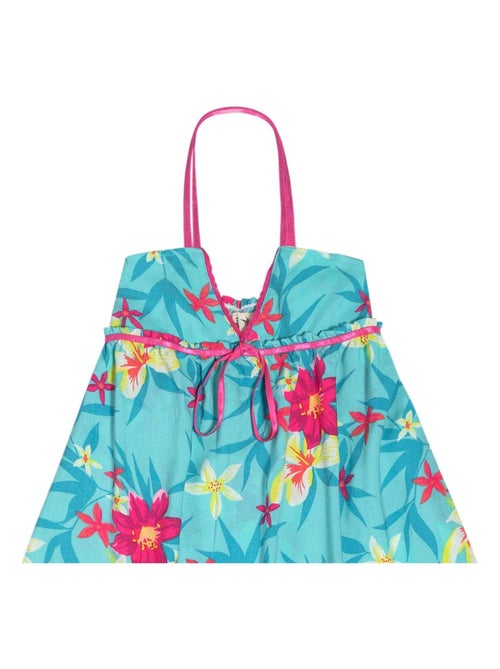 Robe Longue Été   Jersey Fleurs Hawaï    TAHITI - La Faute à Voltaire - Kiabi