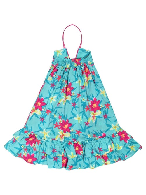 Robe Longue Été   Jersey Fleurs Hawaï    TAHITI - La Faute à Voltaire - Kiabi