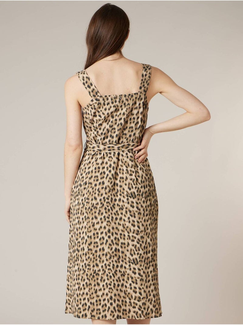 Robe longue femme fluide 'Deeluxe' Beige - Kiabi