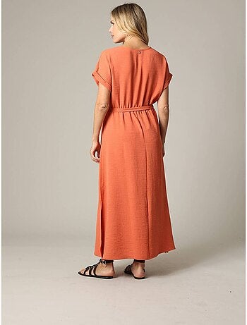 Robe longue femme fluide 'Deeluxe'