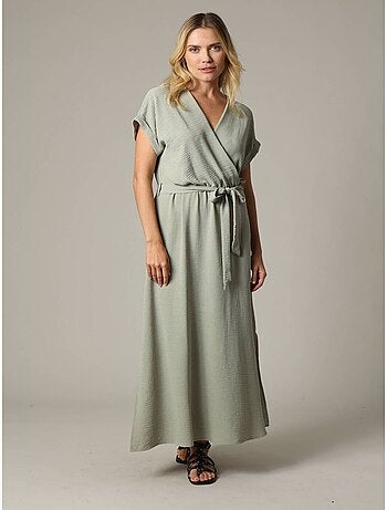 Robe longue femme fluide 'Deeluxe'