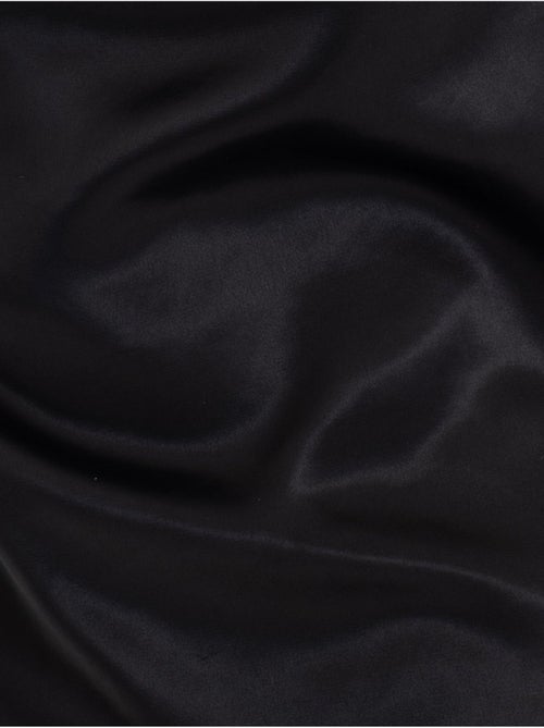 Robe longue fendue à bretelles et col bénitier en satin - Kiabi
