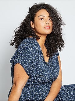 Robe longue fendue - Kiabi