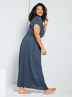 Robe longue fendue - Kiabi